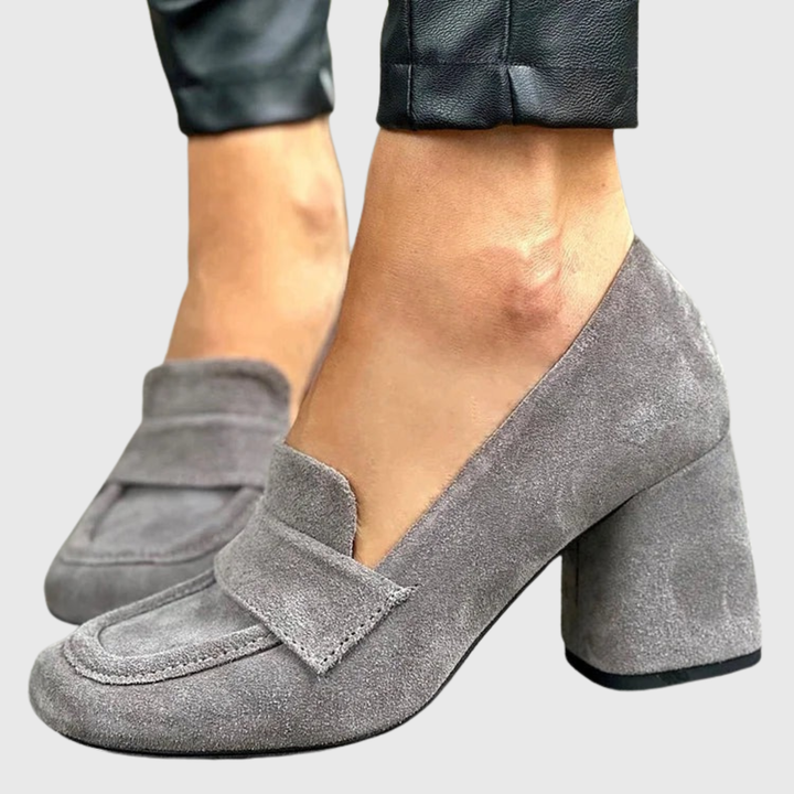 Ariane | Mocasín con Tacón Ancho