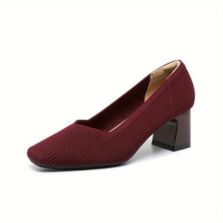 Cira | Zapato de Salón de Rejilla con Tacón Ancho