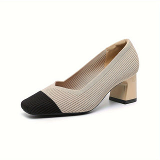 Cira | Zapato de Salón de Rejilla con Tacón Ancho