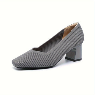 Cira | Zapato de Salón de Rejilla con Tacón Ancho