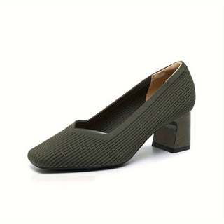 Cira | Zapato de Salón de Rejilla con Tacón Ancho