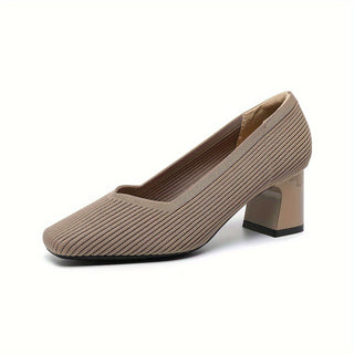 Cira | Zapato de Salón de Rejilla con Tacón Ancho