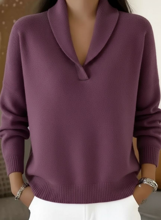 Brisa | Jersey con Cuello Chal Elegante
