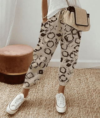 Uxue | Pantalón Elegante de Algodón y Lino