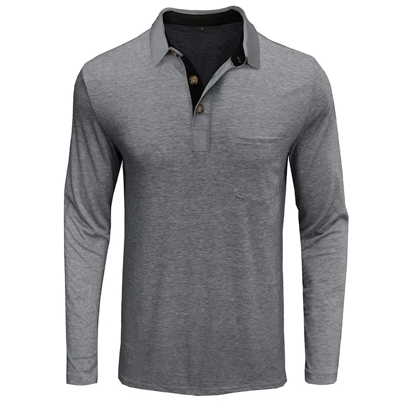 Virgilio | Camisa Lisa de Manga Larga