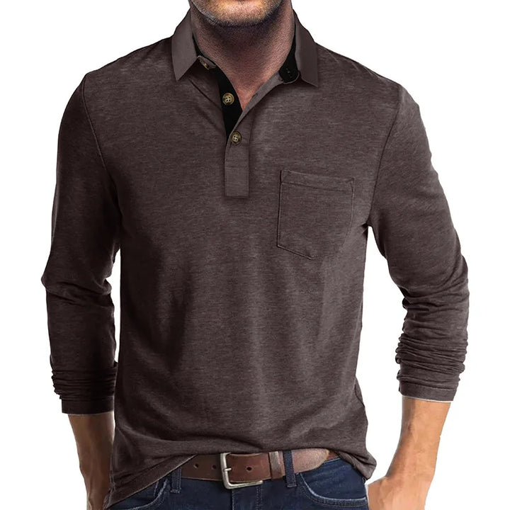 Virgilio | Camisa Lisa de Manga Larga