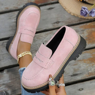 Elsa | Mocasines con Plataforma Estilo College