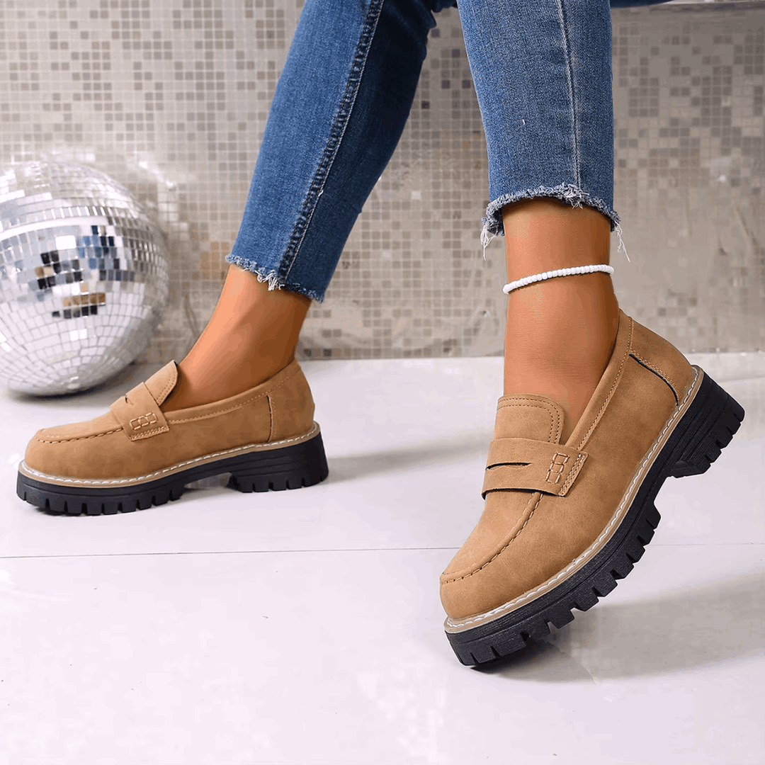 Elsa | Mocasines con Plataforma Estilo College