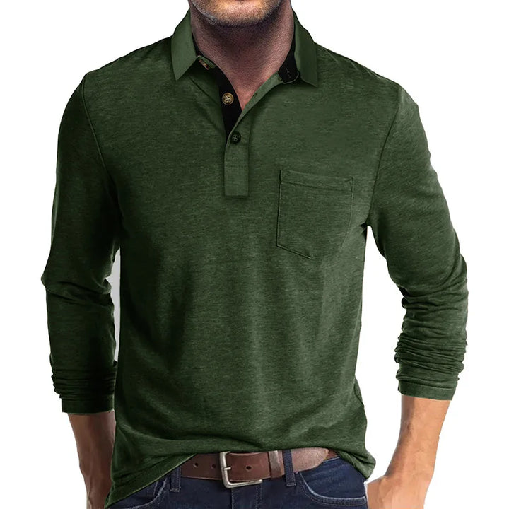 Virgilio | Camisa Lisa de Manga Larga