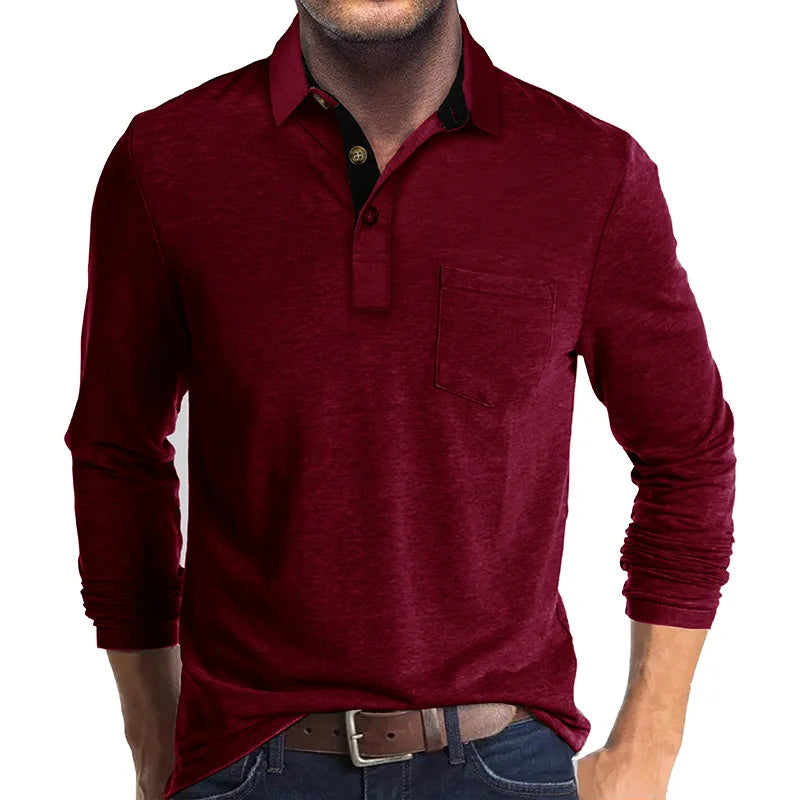 Virgilio | Camisa Lisa de Manga Larga