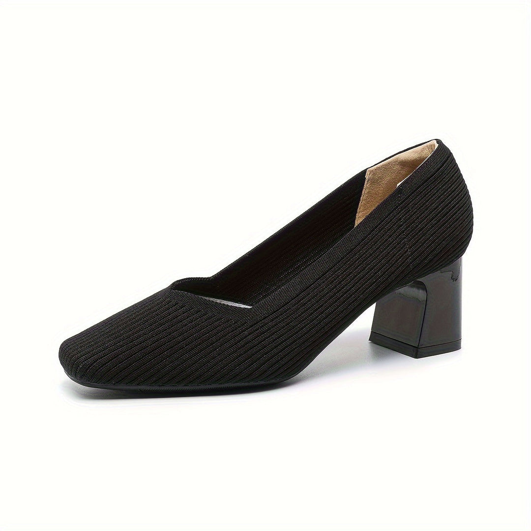 Cira | Zapato de Salón de Rejilla con Tacón Ancho