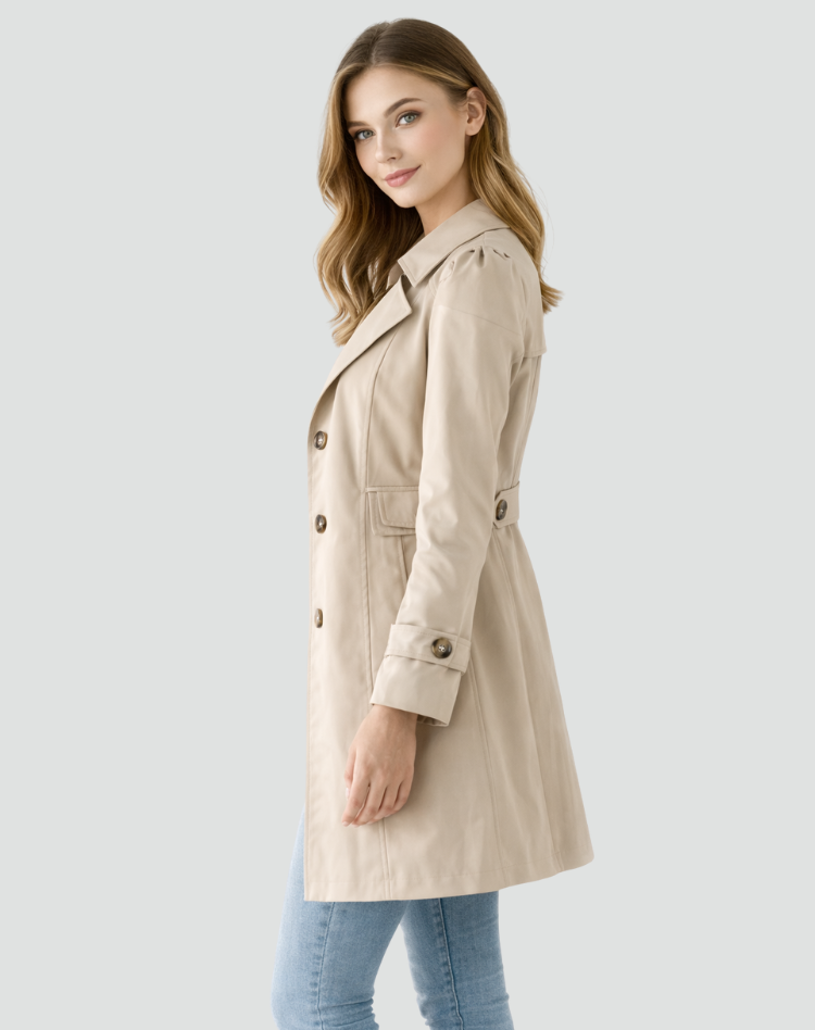 Gisela | Gabardina Clásica con Solapas