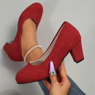 Olaia | Zapato de Salón con Tacón Ancho