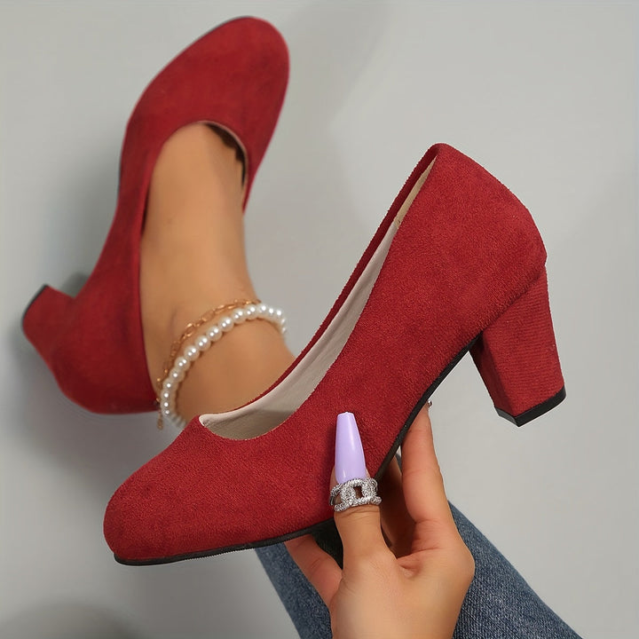 Olaia | Zapato de Salón con Tacón Ancho