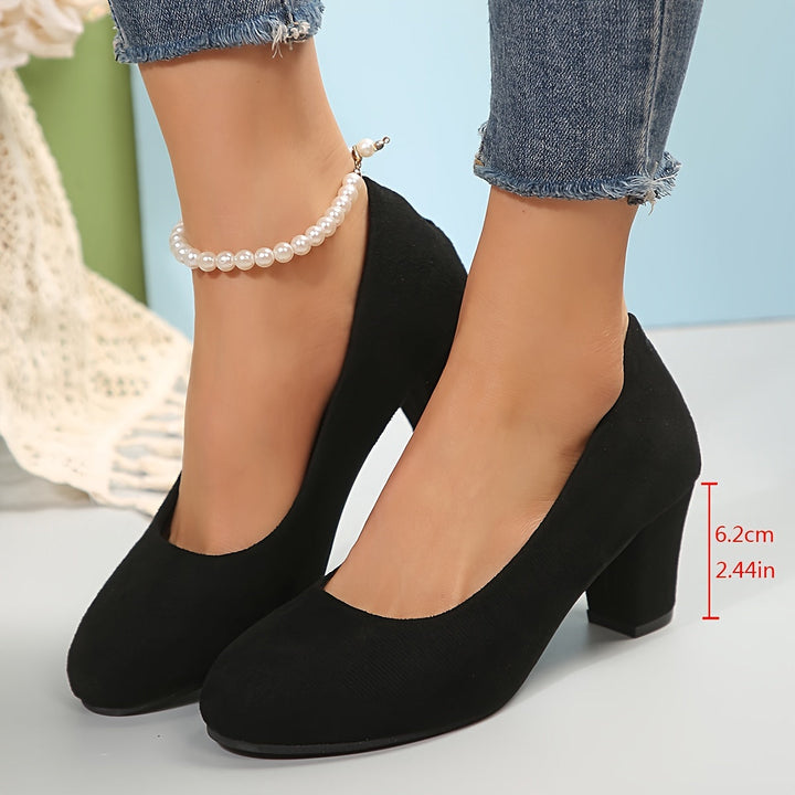 Olaia | Zapato de Salón con Tacón Ancho