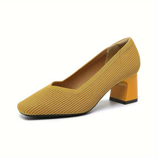Cira | Zapato de Salón de Rejilla con Tacón Ancho