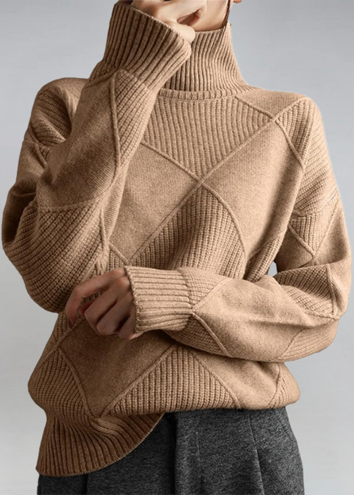 Aina | Jersey de Cuello Vuelto Suave