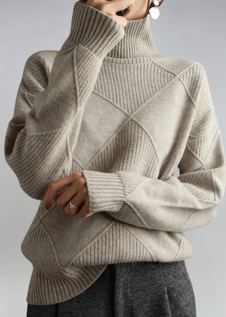 Aina | Jersey de Cuello Vuelto Suave