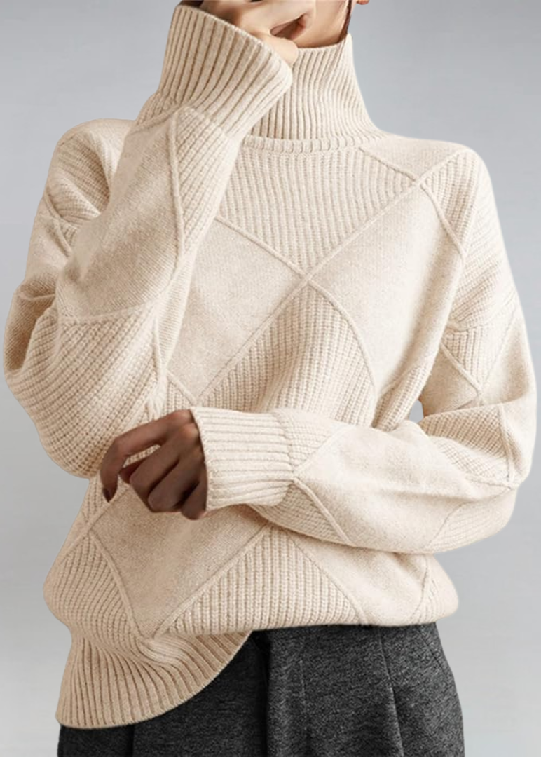 Aina | Jersey de Cuello Vuelto Suave
