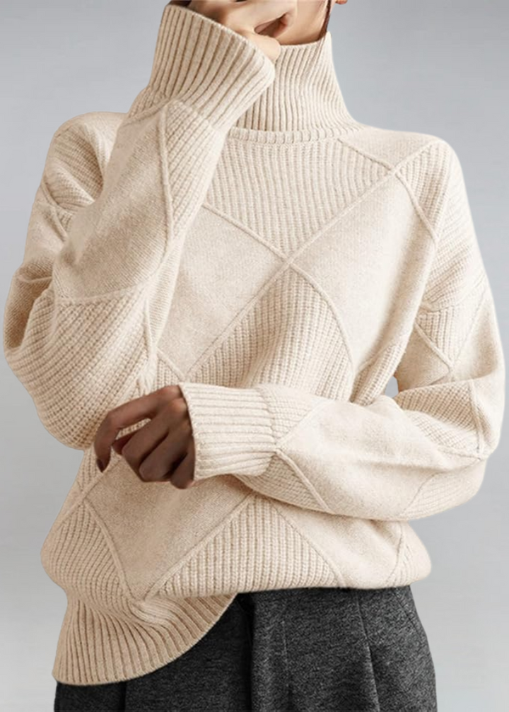Aina | Jersey de Cuello Vuelto Suave