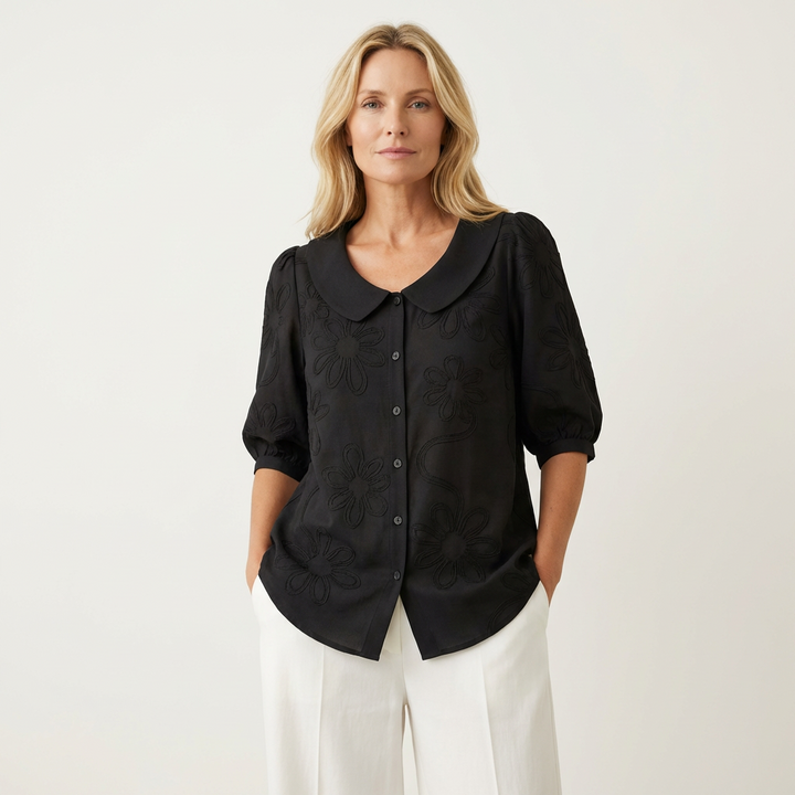 Ada | Blusa Suave con Estampado Floral