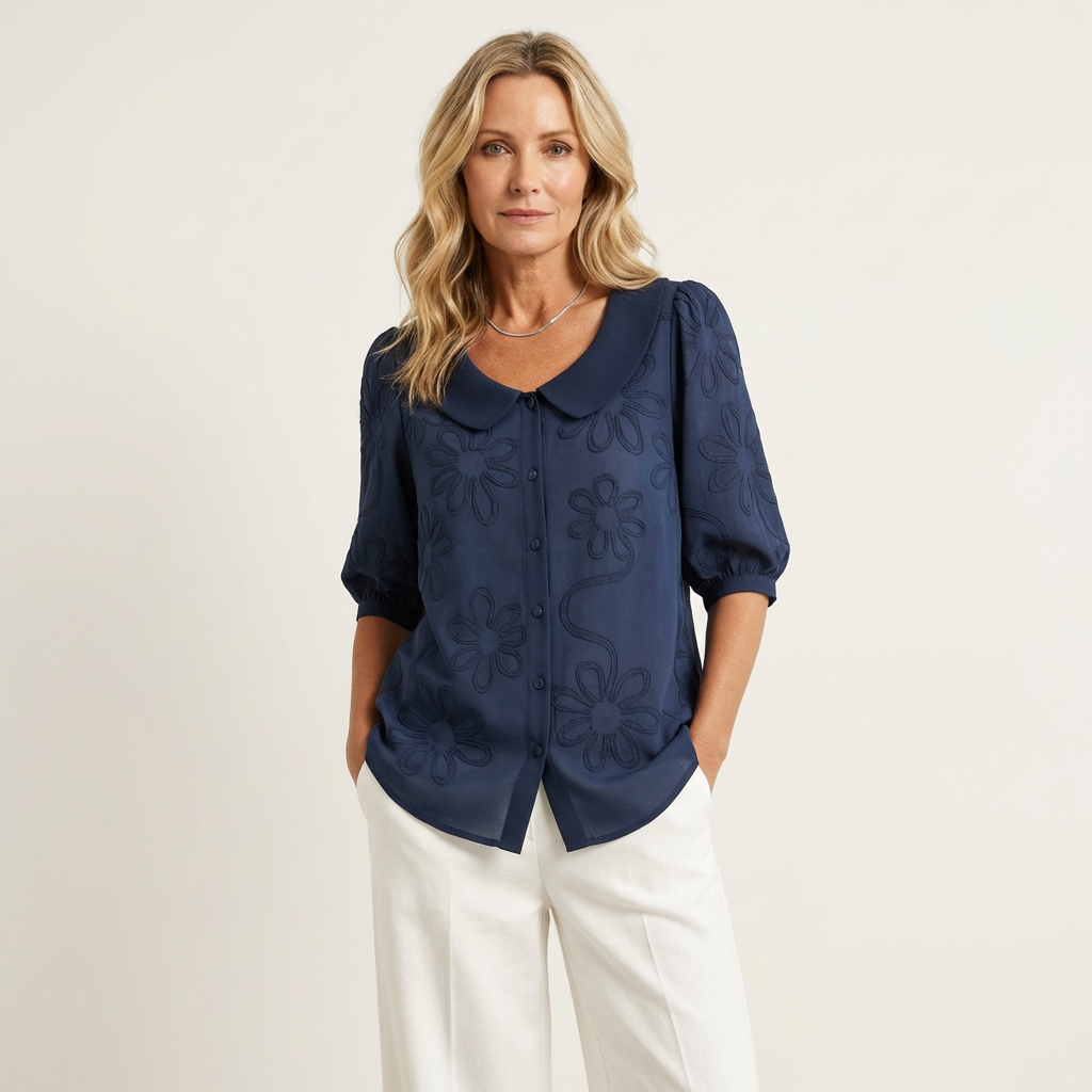 Ada | Blusa Suave con Estampado Floral