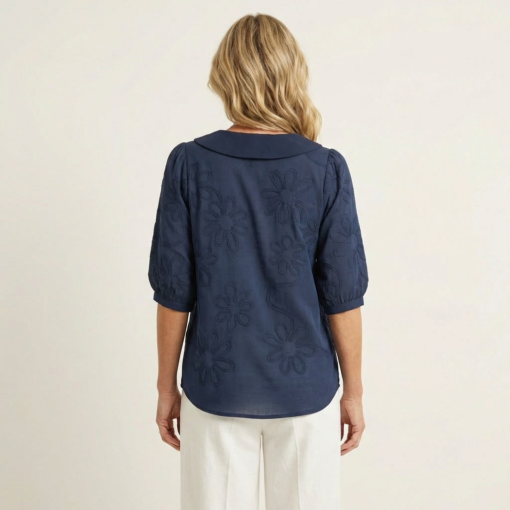 Ada | Blusa Suave con Estampado Floral