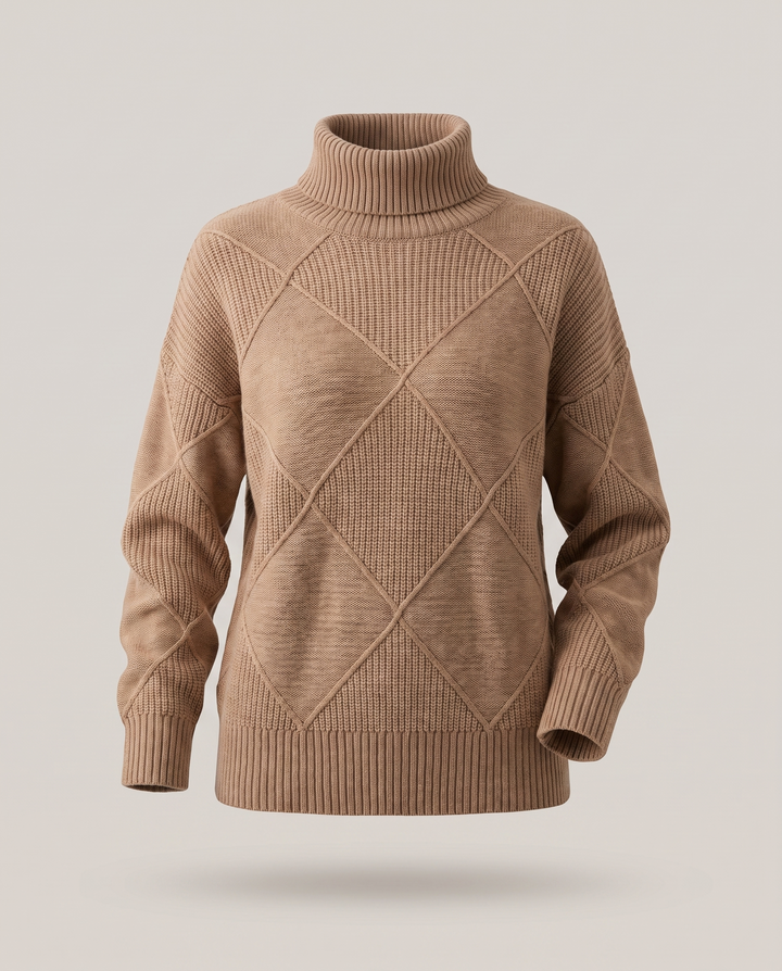 Aina | Jersey de Cuello Vuelto Suave