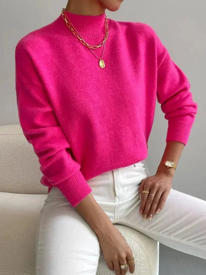 Ona | Jersey Refinado de Cuello Alto