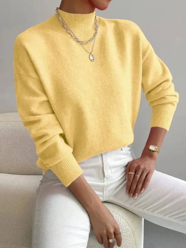 Ona | Jersey Refinado de Cuello Alto